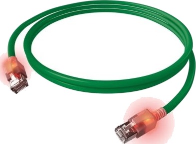 Easylan Cs1ogadad0020 Rj 45 Cat6a S/Ftp S Stp Grønn 2 M