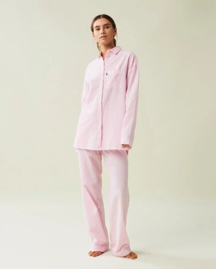 Lexington Jennifer Pyjamas i Økologisk Bomull Rosa M