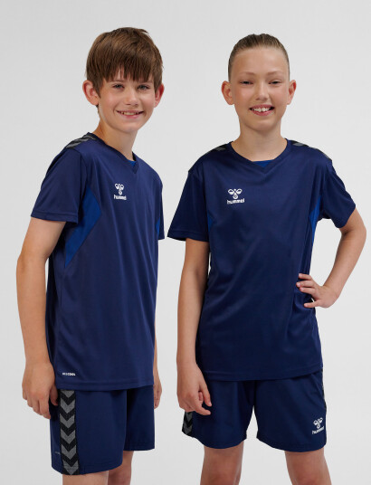 Hummel Hmlauthentic Pl Jersey S/S Kids Navy 164 Hummel Hmlauthentic Pl Jersey S/S Kids Navy 164