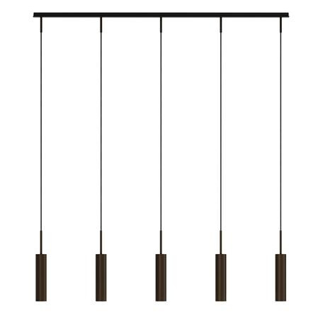 Audo Tubulaire Rail Taklampe 5 Aluminium/ Anodisert Bronse