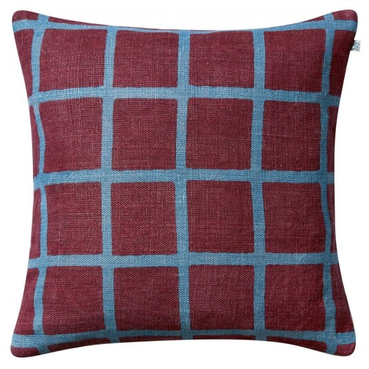 Chhatwal & Jonsson Mela Putetrekk 50x50 cm Ruby / Dusty Blue
