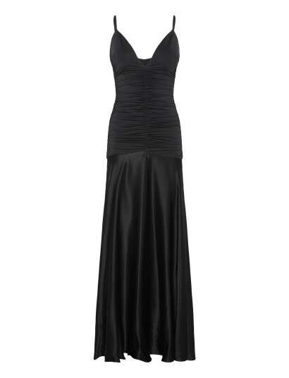 Bardot Lavanda Contrast Maxi Dress   Black   34
