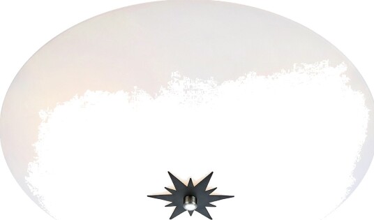 Rose Takplafond  Diameter 43 Cm  Hvit / Sort