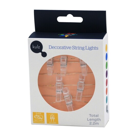 Kulz Deco Strenglys 20 LED fotoklipps Kulz Deco Strenglys 20 LED fotoklipps