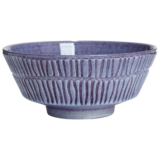 Stripes Skål 50 cl Ø 15 cm Fiolett
