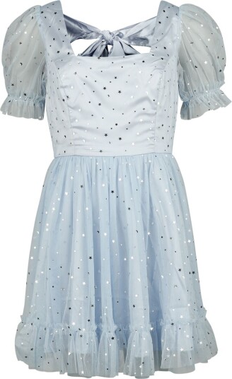 Hell Bunny Rockabilly Kort kjole Infinity mini kjole XS til 4XL Damer blå