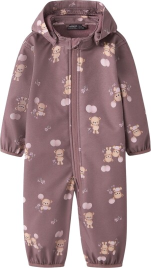 Name It Softshell Dress m. Fleece   NbfAlfa   Vemodig Mauve   Name It   62/68   Softshell   Lilla   62 68
