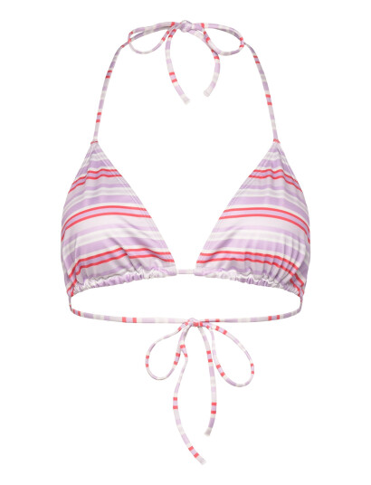 Monki Printed Halter Triangle Bikini Top - Multi/patterned - S