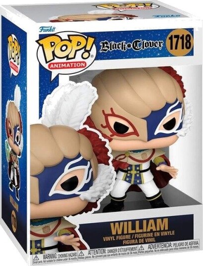 Northix Black Clover POP-figur William samleobjekt vinylleketøy