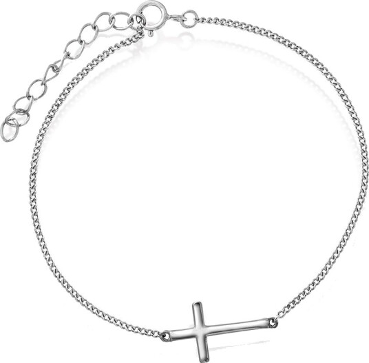 Pan Jewelry Armbånd i 925 sølv med kors