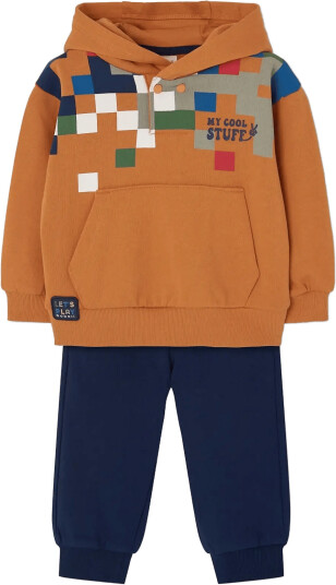 Boboli Set Fleece For Boy Bci Brown 80