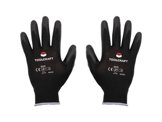 Toolcraft To-5621553 Polyester Polyuretan Arbejdshandske Handsker 11 Cat Ii 1 Paar