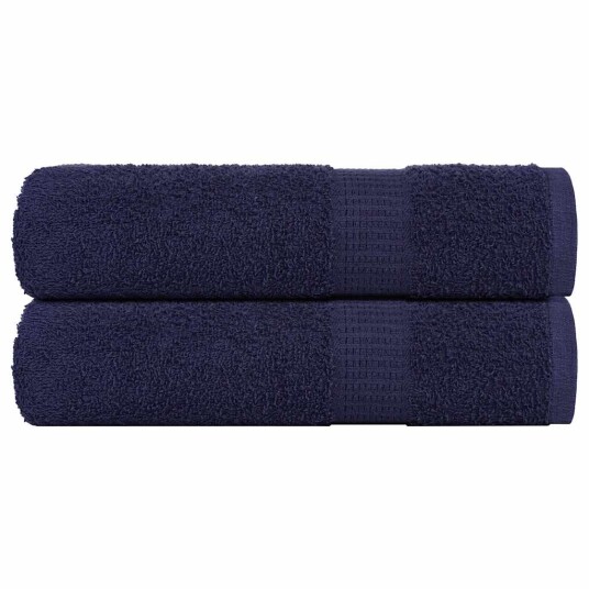 Dusjhåndklær FROGN 2 stk marineblå 70x140 cm 360 gsm Dusjhåndklær FROGN 2 stk marineblå 70x140 cm 360 gsm