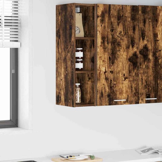 Hengende skap Riga Røkt eik 20 x 29,5 x 80 cm Konstruert tre