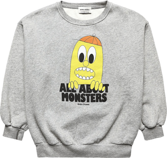 Bobo Choses Bobo Choses Bigtooth Lemon Sweatshirt Grey 134