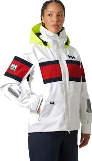Helly Hansen Women’s Salt Original Sailing Jacket Hvit Blå XL Helly Hansen Women’s Salt Original Sailing Jacket Hvit Blå XL