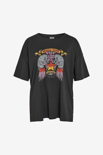 Noisy May   T skjorte nmIda S/S Vintage Print T shirt Jrs   Grå