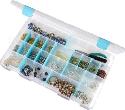 ArtBin Plasteske til knapper og tilbehør Transparent 36x23x5cm