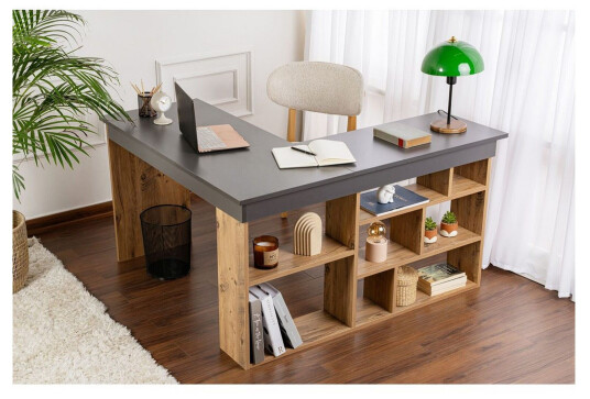Studiebord Regar Antrasitt Atlantisk Furu Antrasitt Atlantisk Furu