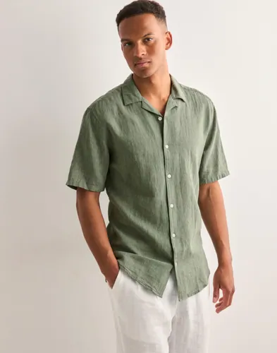 Only & Sons Onscaiden Life Ss Solid Resort Line Gröna skjortor Grønn Only & Sons Onscaiden Life Ss Solid Resort Line Gröna skjortor Grønn