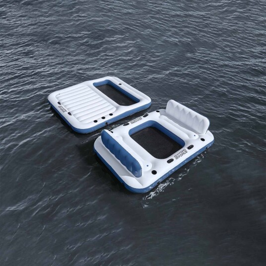 Bestway Hydro Force Flytende Øy 2 pcs Hvit og blå PVC