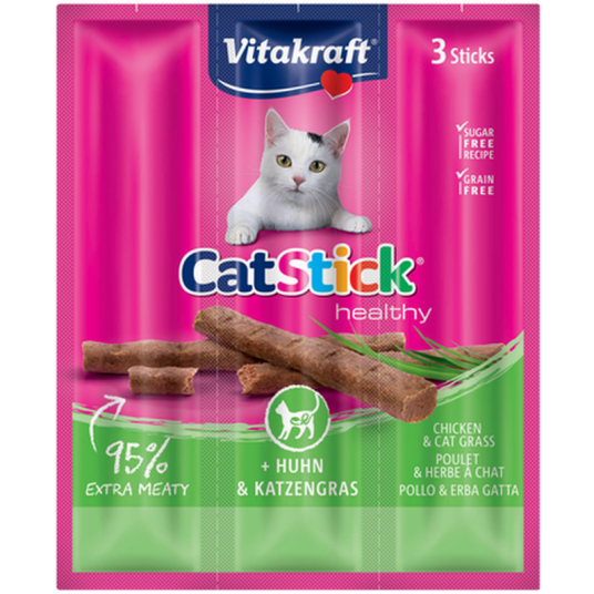Catsticks Mini Chicken & Catnip 3X6G 20 Stk. Katt Helse Og Pels Hygiene Godbiter Vitakraft