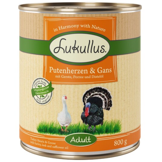 Økonomipakke Lukullus 24 X 800 G Kalkunhjerter & Gås