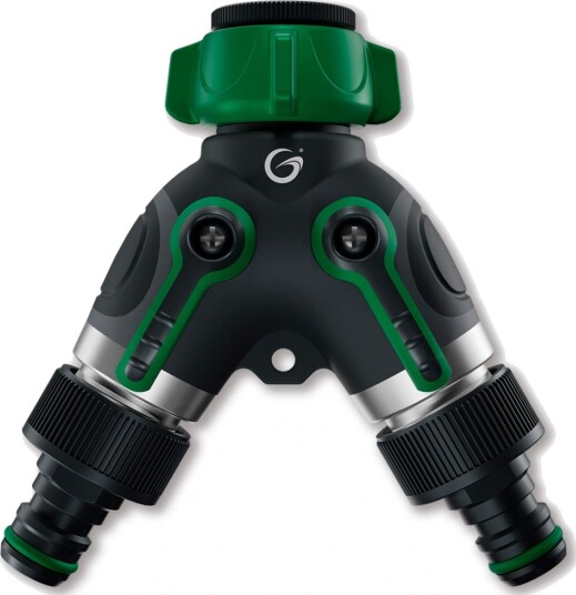 Grimsholm 2 veis stopp/slangekobling 21/26,5 mm