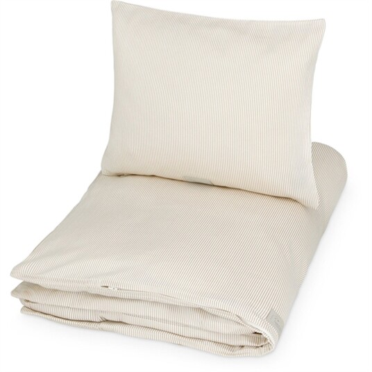 Cam Cam Copenhagen Sengetøy Classic Stripes Camel Junior 100x140 cm