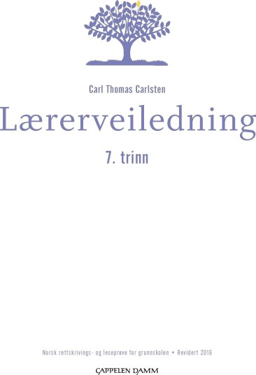 Lærerveiledning 7. trinn