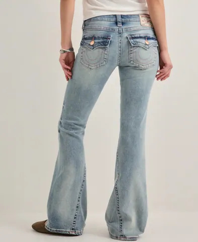 True Religion Blå Joey Lr Flare Flap_