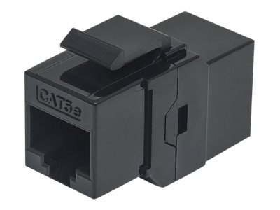 Intellinet Inline Coupler Cat5e Utp Keystone Type 8P8c Female To 8P8c Female Black Keystone-Kopler Rj-45 Hunn Til Rj-45 Hunn Cat 5E Svart