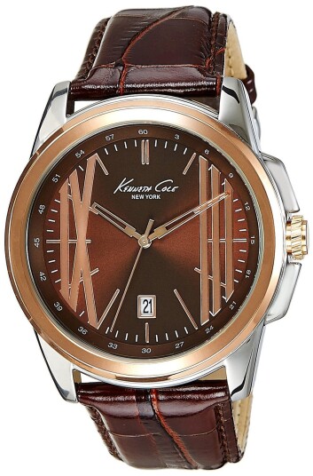 Kenneth Cole Herreklokke IKC8096 Brun/Lær Ø44 mm