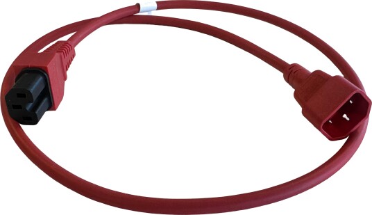 LinkIT Power cable C15/C14 red 1m