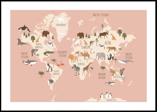 Global Wildlife Guide Plakat / 100x150