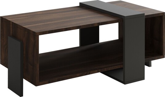 Norell Sofabord 90x40x49 cm - Valnøtt og antrasitt