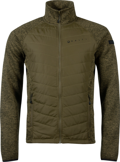 Halti Men"s Streams Hybrid Knit Layer Jacket Dark Olive Green Melange XXXL Halti Men"s Streams Hybrid Knit Layer Jacket Dark Olive Green Melange XXXL