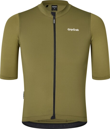 Gripgrab Men's Ride Short Sleeve Jersey Olive Green L, Olive Green