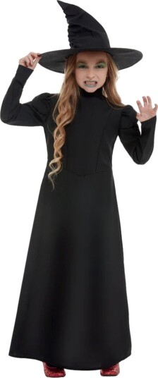 Smiffys Kostymer Wicked Witch Girl Svart Smiffys 10-12 år (140-152) Kostymer 51043-NC