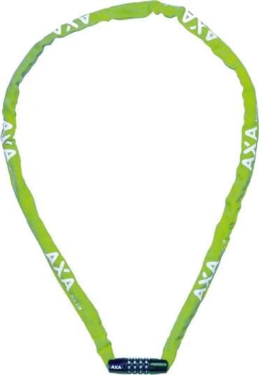 Kjettinglås AXA Rigid RCC 120 cm 3,5 mm 4-sifret kode grønn