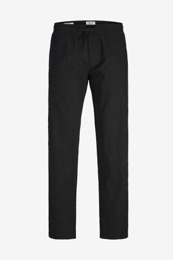 Jack & Jones   Bukser jpstKane jjSummer Linen Blend Jogger   Svart