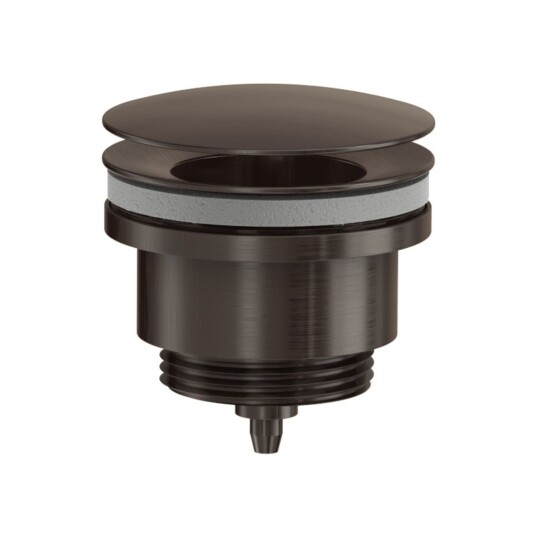 Vikingbad Bunnventil Servant Med Popup Ø63mm G1 1/4" Børstet Grå