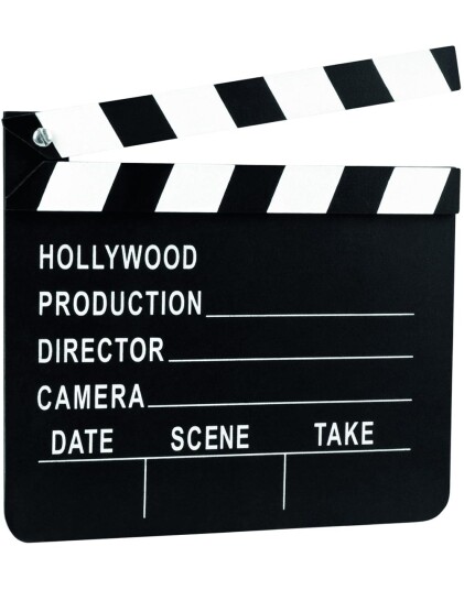 Hollywood Movie Clapper 18x20 cm Hollywood Movie Clapper 18x20 cm