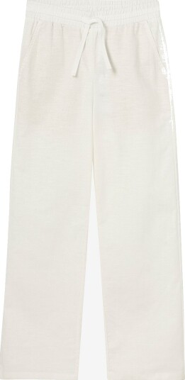Grunt Bukser Allan Linen Pants Hvit Grunt Bukser Allan Linen Pants Hvit
