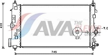 AVA COOLING SYSTEMS OLA2591 Radiator motorkjøling