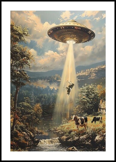 Alien Cowspiracy Plakat Plakat / 70x100cm Alien Cowspiracy Plakat Plakat / 70x100cm
