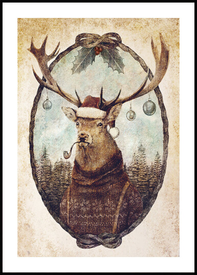 Thinking Wild Christmas Plakat Plakat / 50x70cm