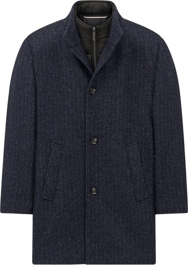 Bugatti Wool Coat NAVY BLUE 52 Bugatti Wool Coat NAVY BLUE 52