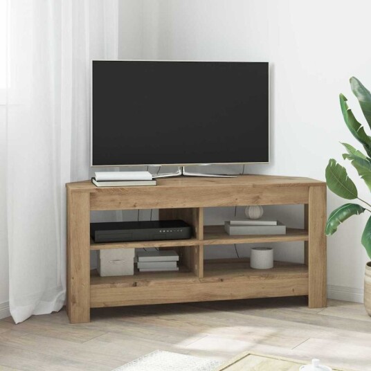 vidaXL HjørneTV skap 102 x 40,5 x 45 cm Artisan Eik Konstruert tre