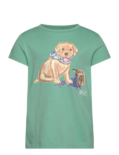 Ralph Lauren Kids Dog Print Cotton Jersey Tee Green 142 153 Ralph Lauren Kids Dog Print Cotton Jersey Tee Green 142 153